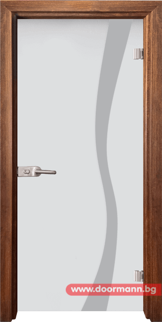 Стъклена врата модел Sand 14-1 - Златен дъб