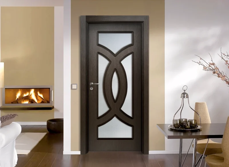 Интериорна врата Sil lux 3008, цвят Златен Кестен