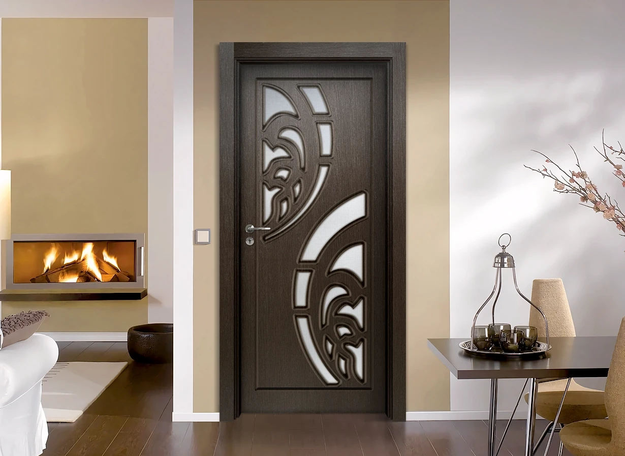 Интериорна врата Sil lux 3010, цвят Златен Кестен