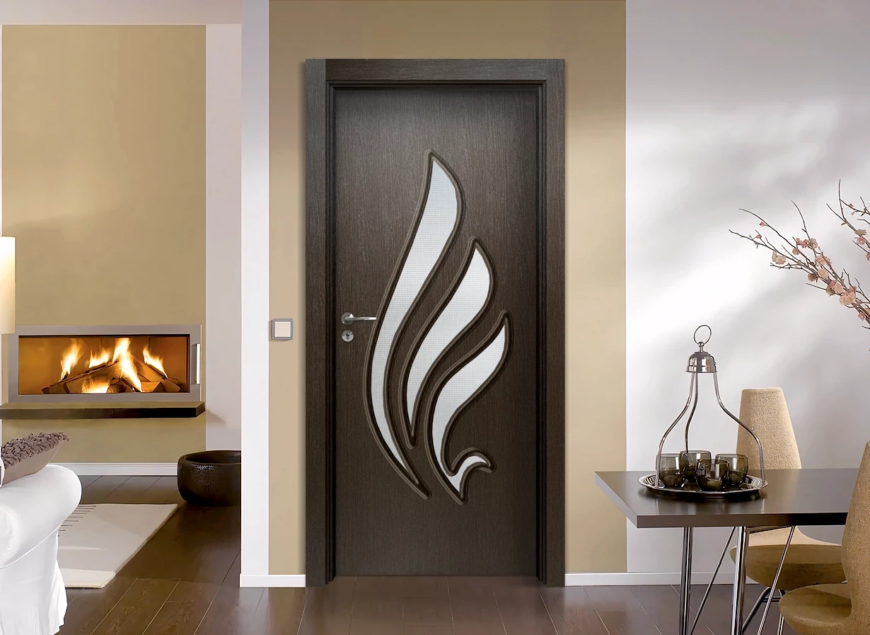 Интериорна врата Sil lux 3013, цвят Златен Кестен