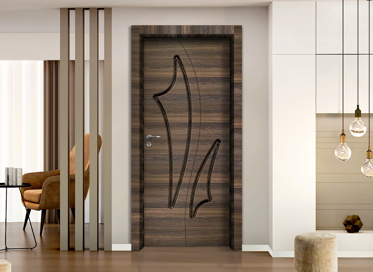 Интериорна врата Sil lux 3014p, цвят Райски Орех