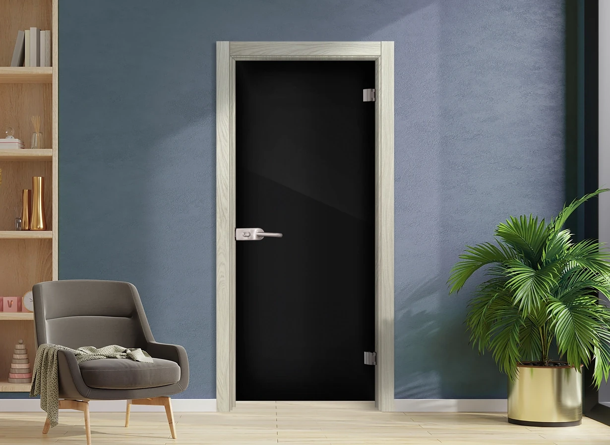 Стъклена Врата Sillux Folio G 15-2 Избелен дъб