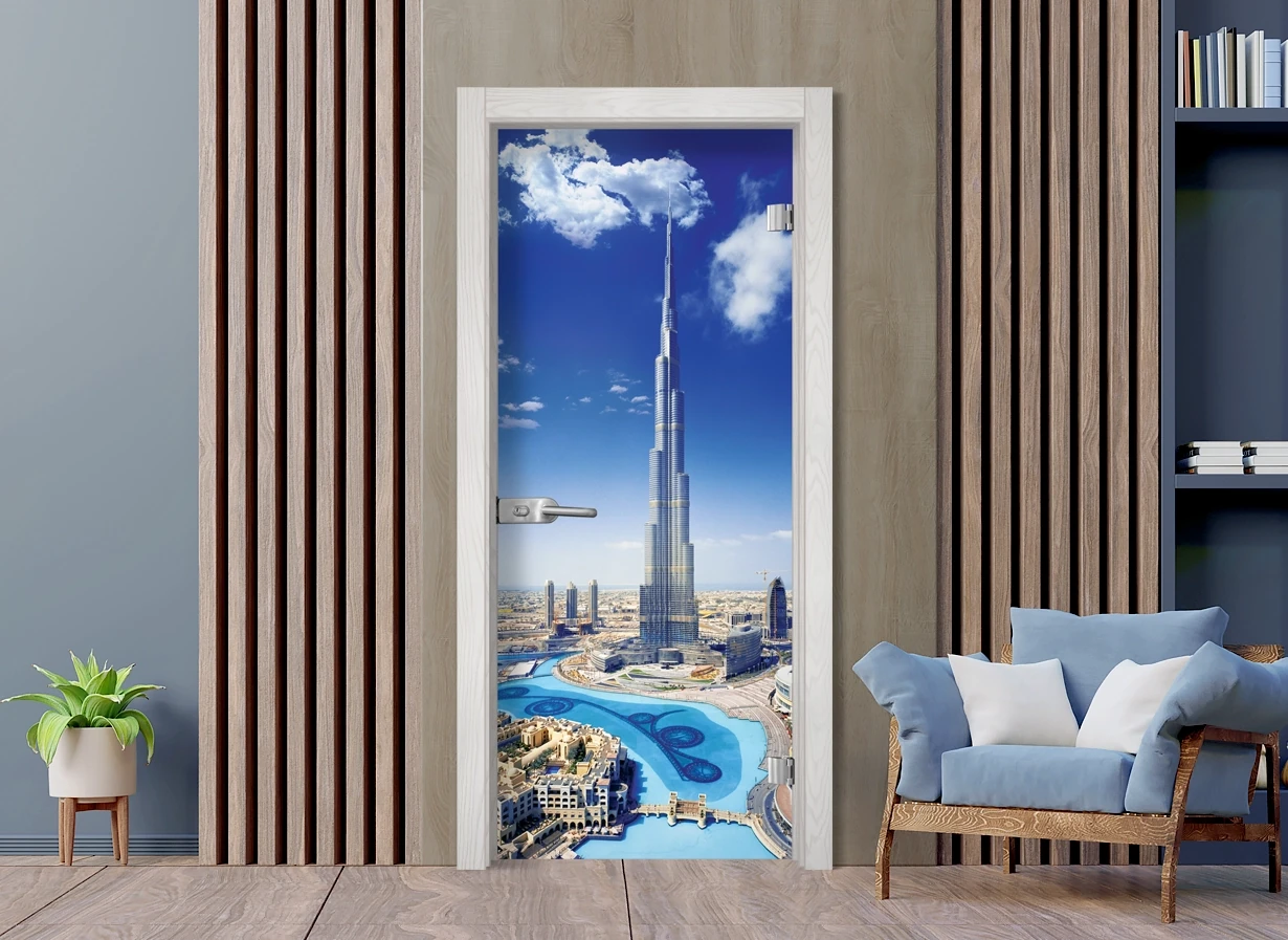 Стъклена врата Sillux Print G 13-16 Снежен бор