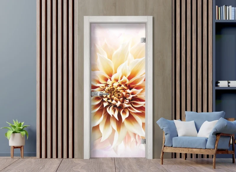 Стъклена врата Sillux Print G 13-5 Снежен Бор