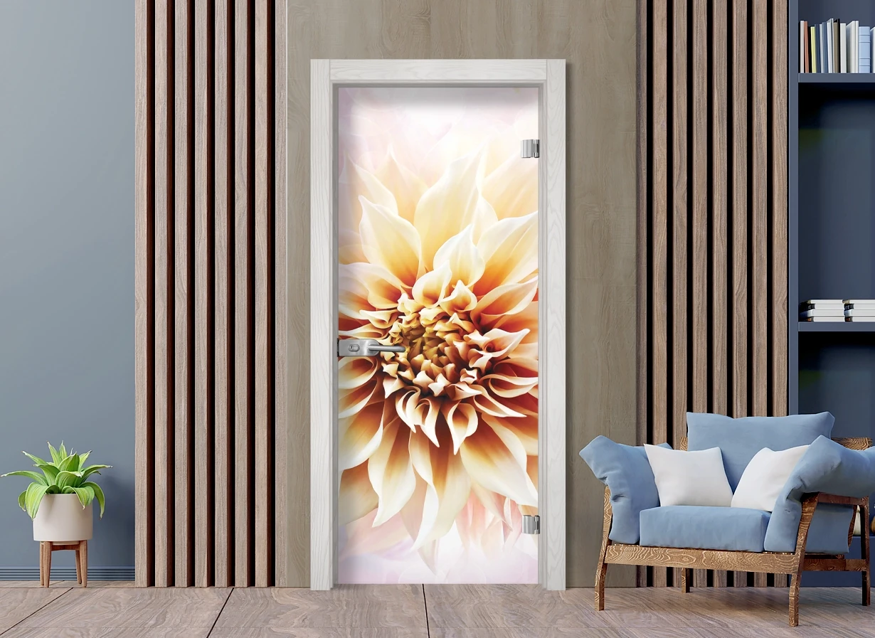 Стъклена врата Sillux Print G 13-5 Снежен Бор
