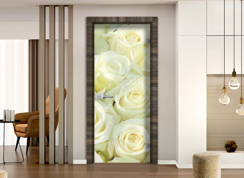 Стъклена врата Sillux Print G 13-6 Райски орех
