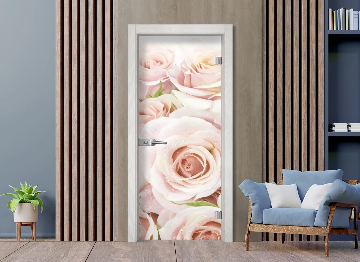 Стъклена врата Sillux Print G 13-7 Снежен Бор