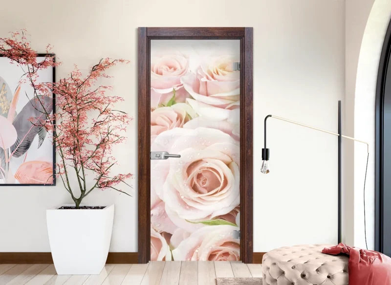 Стъклена врата Sillux Print G 13-7 Японски бонсай