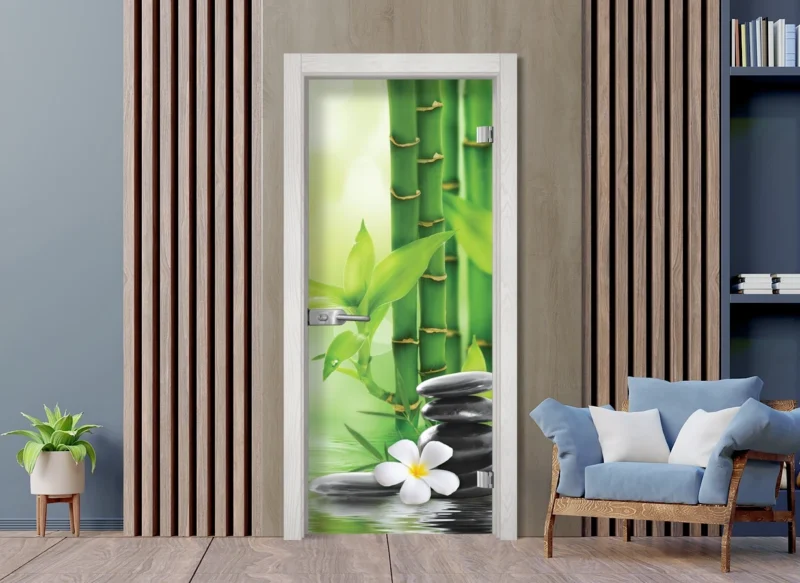 Стъклена врата Sillux Print G 13-9 Снежен Бор