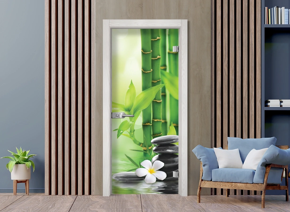 Стъклена врата Sillux Print G 13-9 Снежен Бор